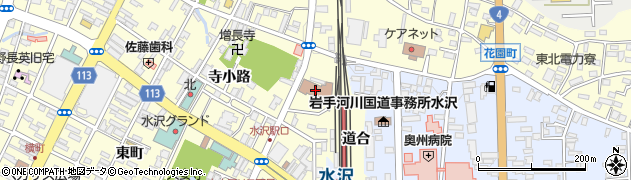 水沢郵便局周辺の地図