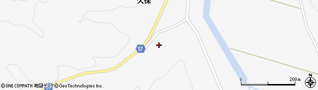 秋田県雄勝郡羽後町上仙道下繋沢周辺の地図