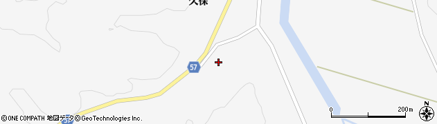 秋田県羽後町（雄勝郡）上仙道（下繋沢）周辺の地図