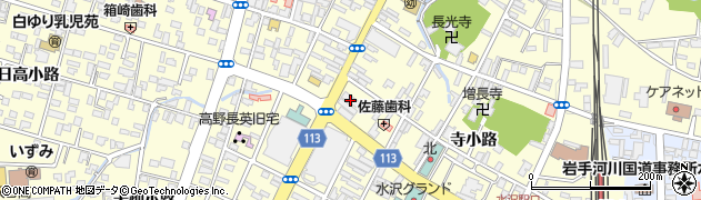 北日本銀行水沢支店 ＡＴＭ周辺の地図