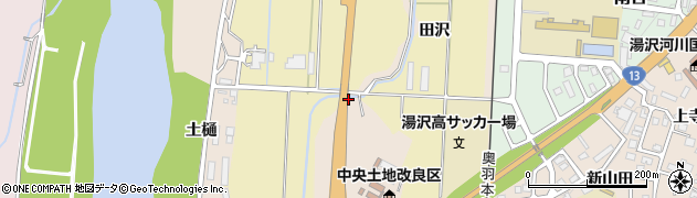 秋田県湯沢市関口（沼田）周辺の地図