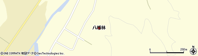 秋田県湯沢市松岡（八幡林）周辺の地図