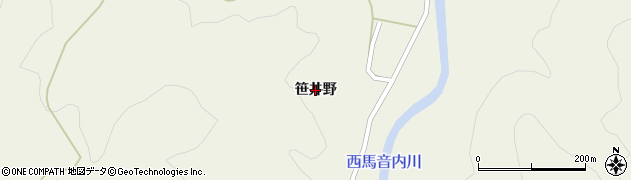 秋田県羽後町（雄勝郡）飯沢（笹井野）周辺の地図
