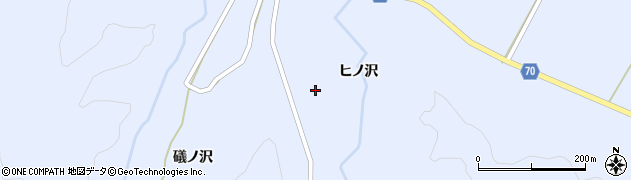 秋田県由利本荘市鳥海町中直根ヒノ沢37周辺の地図