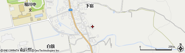 秋田県湯沢市三梨町下宿351周辺の地図
