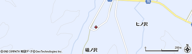 秋田県由利本荘市鳥海町中直根礒ノ沢52周辺の地図
