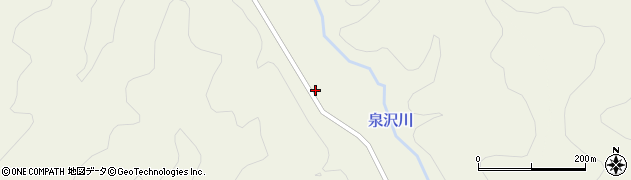 秋田県羽後町（雄勝郡）中仙道（中甲泉）周辺の地図