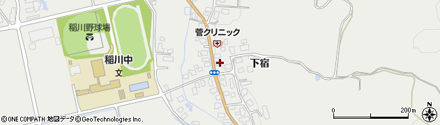 秋田県湯沢市三梨町下宿59周辺の地図