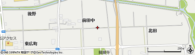 岩手県奥州市水沢佐倉河前田中周辺の地図