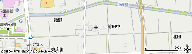 岩手県奥州市水沢佐倉河前田中11周辺の地図