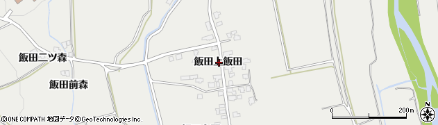 秋田県湯沢市三梨町飯田上飯田周辺の地図