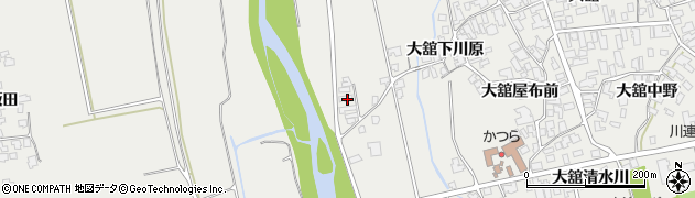 秋田県湯沢市川連町大舘川原20周辺の地図