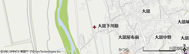 秋田県湯沢市川連町（大舘川原）周辺の地図