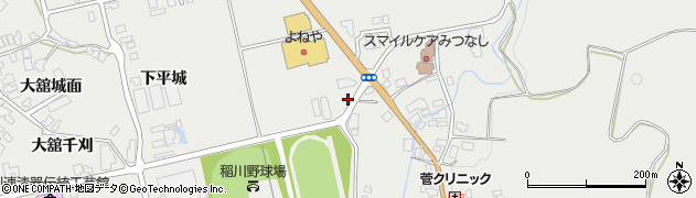秋田県湯沢市川連町大舘疣橋80周辺の地図