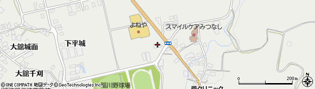 秋田県湯沢市川連町大舘疣橋周辺の地図