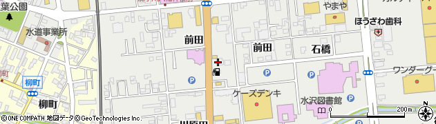 吉野家 ４号線水沢店周辺の地図