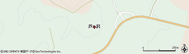 岩手県奥州市水沢羽田町芦ヶ沢周辺の地図