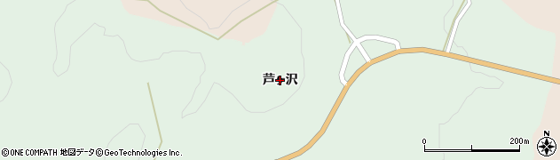 岩手県奥州市水沢羽田町（芦ヶ沢）周辺の地図