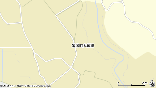 〒018-0142 秋田県にかほ市象潟町大須郷の地図
