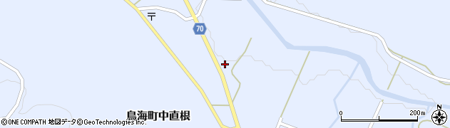 秋田県由利本荘市鳥海町中直根（山ノ下）周辺の地図