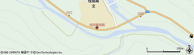 住田高校前周辺の地図
