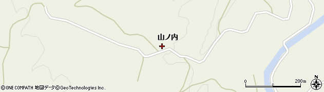 秋田県雄勝郡羽後町飯沢山ノ内周辺の地図