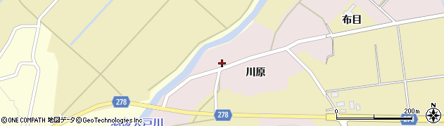 秋田県湯沢市山田川原69周辺の地図
