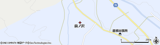 秋田県由利本荘市鳥海町中直根（前ノ沢）周辺の地図