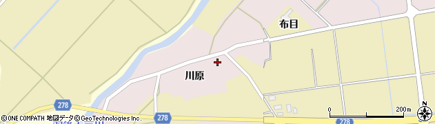 秋田県湯沢市山田川原84周辺の地図