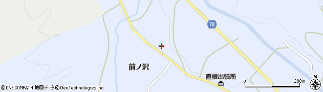 秋田県由利本荘市鳥海町中直根（小沢）周辺の地図