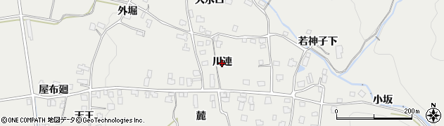 秋田県湯沢市川連町（川連）周辺の地図