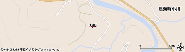 秋田県由利本荘市鳥海町小川（大坂）周辺の地図