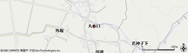 秋田県湯沢市川連町（大水口）周辺の地図