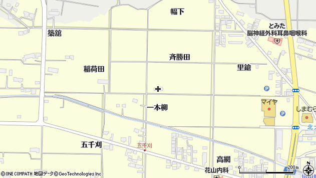 〒023-0012 岩手県奥州市水沢斉勝田の地図
