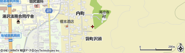 秋田県湯沢市内町7周辺の地図