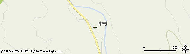 秋田県横手市増田町狙半内（中村）周辺の地図