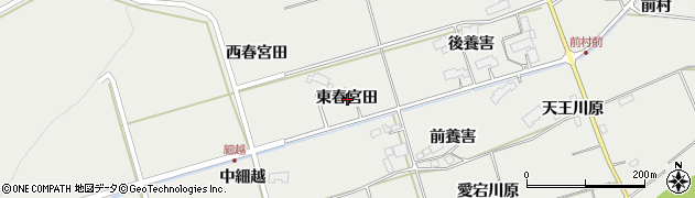 岩手県胆沢郡金ケ崎町永栄東春宮田周辺の地図