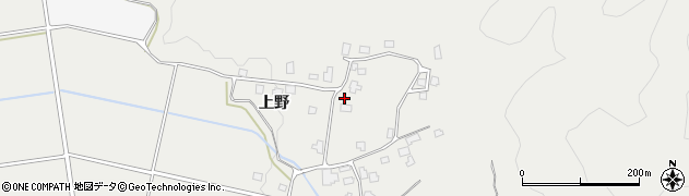 秋田県湯沢市川連町上野周辺の地図