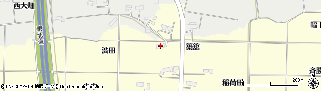 岩手県奥州市水沢（渋田）周辺の地図