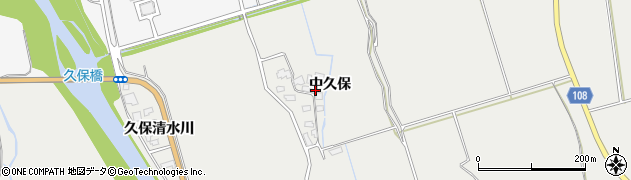 秋田県湯沢市川連町中久保周辺の地図