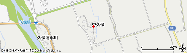 秋田県湯沢市川連町（中久保）周辺の地図