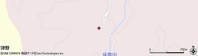 秋田県羽後町（雄勝郡）床舞（務沢）周辺の地図