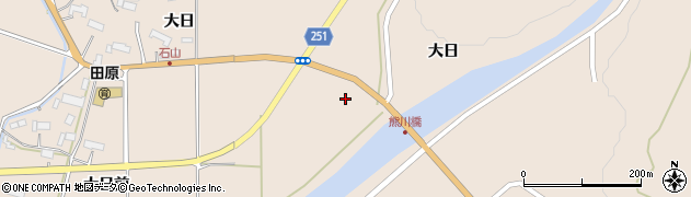 岩手県奥州市江刺田原大日前212周辺の地図