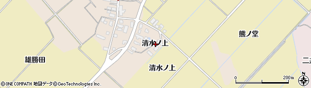 秋田県湯沢市深堀清水ノ上周辺の地図