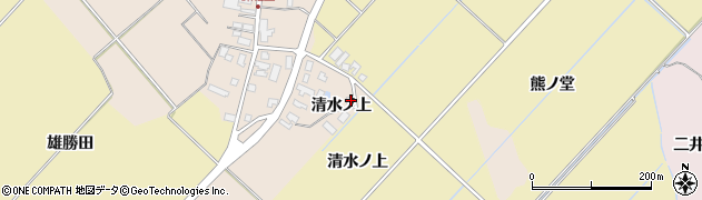 秋田県湯沢市深堀清水ノ上22周辺の地図