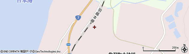 秋田県にかほ市象潟町大砂川（下橋）周辺の地図