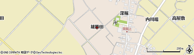 秋田県湯沢市深堀（雄勝田）周辺の地図