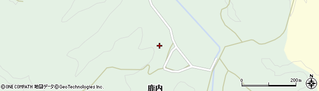 秋田県雄勝郡羽後町鹿内水上周辺の地図