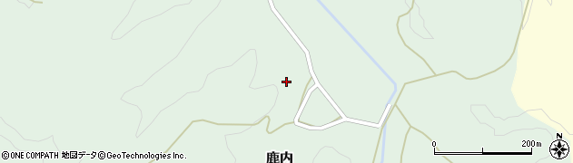 秋田県羽後町（雄勝郡）鹿内（水上）周辺の地図