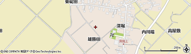 秋田県湯沢市深堀周辺の地図